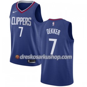 Muški NBA Dres Los Angeles Clippers Sam Dekker 7 Nike 2017-18 Plava Swingman
